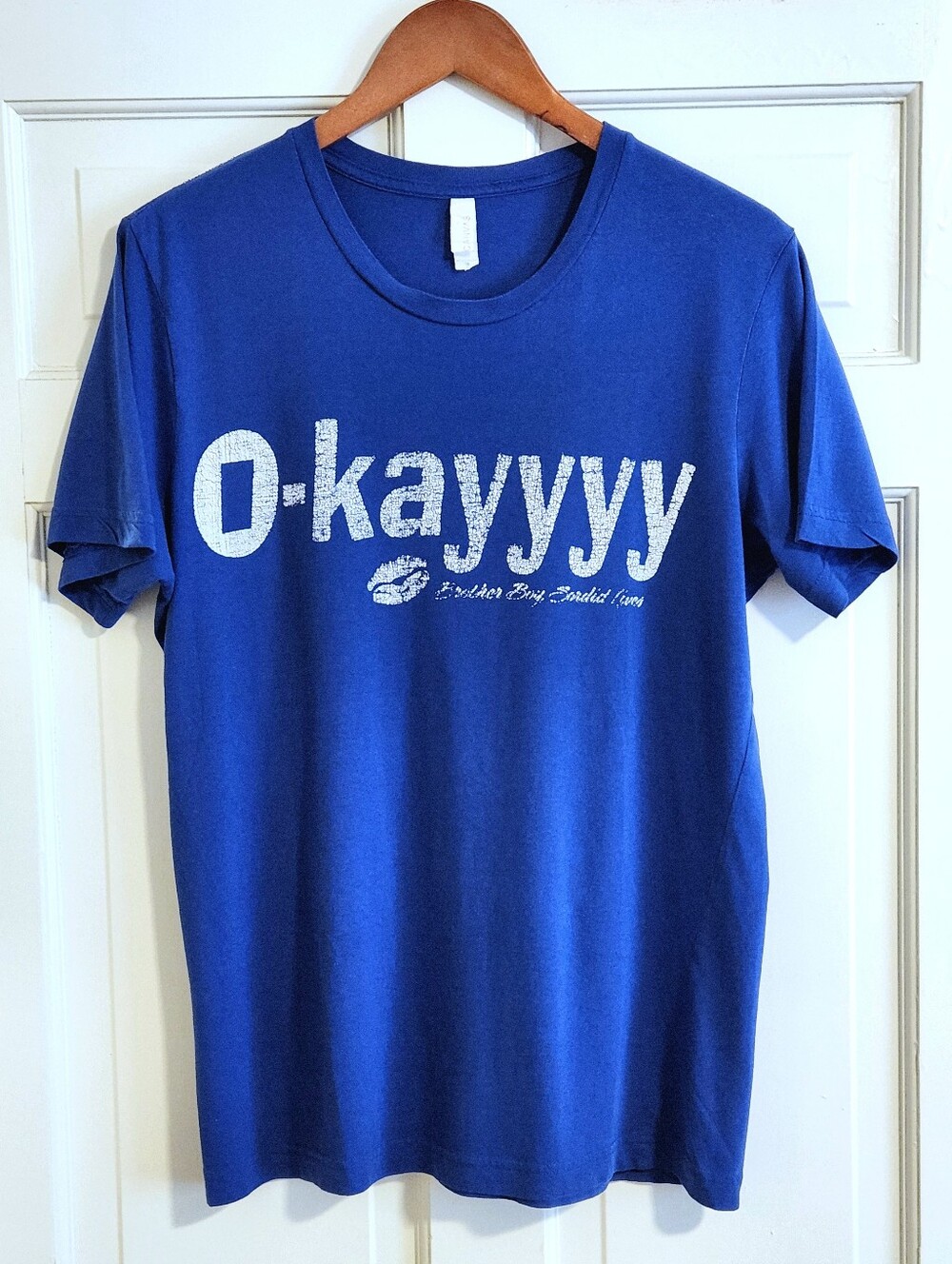 💙Canvas💙 - Blue/White "Sordid Lives" Brother Boy "O-kayyyy" S/S Tee